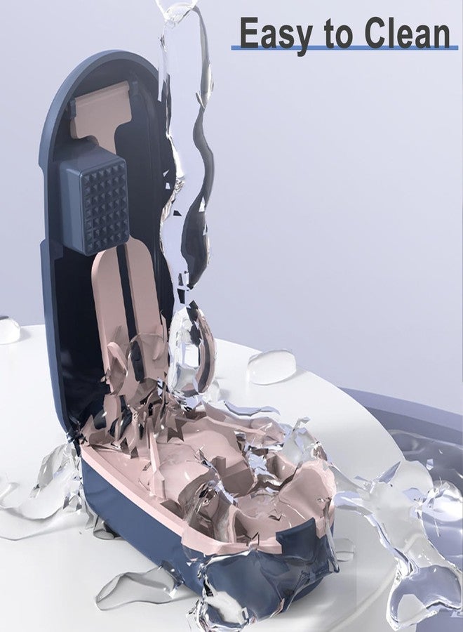 CoolShef قاطع أقراص CoolShef 3 في 1 للأقراص الصغيرة والكبيرة | قاطع أدوية محمول للأقراص وكسارة الأقراص | مقسم أقراص صغير الحجم مع مساحة تخزين مخفية وفرشاة تنظيف صغيرة - Image 5